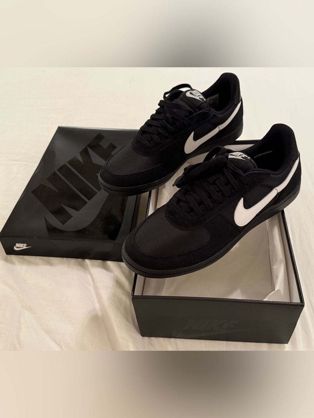 Nike Field General 82 Black and White Low-Top Sneakers Size 9M Brand New in Box